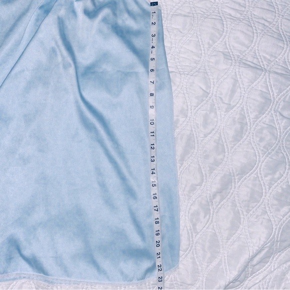 Vintage Yolande pastel blue slip nightgown size S - Picture 11 of 11